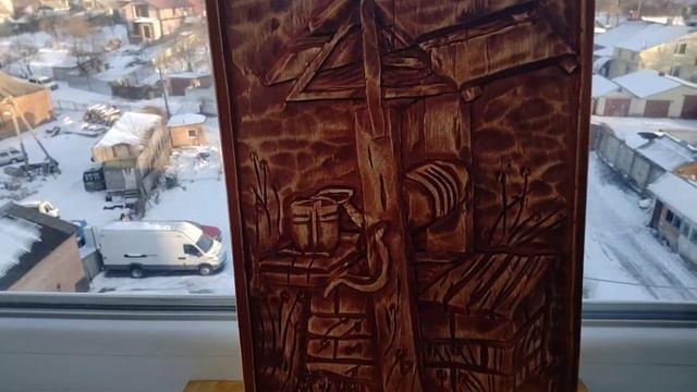 Работа для души. #резьба#подереву#своимируками#