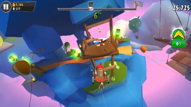 Angry Birds GO! Gameplay Walkthrough - Air Track 3 - Race 2 for Android/IOS смотреть онлайн