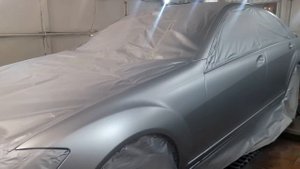 Покраска Mercedes Benz 221 кузов матовый лак
