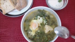 Суп из портулака (sopa de beldroegas)