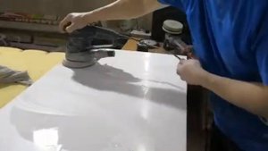 Полировка крашеных фасадов МДФ