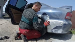 Mitsubishi galant, ремонт арок, порогов ч1 रेमोंट एरोक, रेमोंट पोरोगोव 修复拱门,修复门槛
