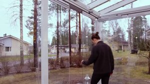 Безрамное остекление веранды