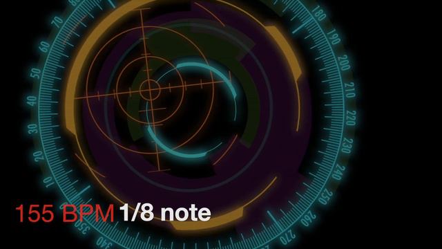 節拍器 155 BPM 1/8 note Metronome смотреть онлайн