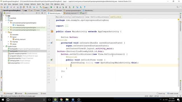 Create Custom Alert Progress Dialog in Android Studio. смотреть онлайн