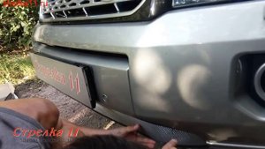 Защита радиатора LAND ROVER FREELANDER II рестайлинг 2 2012-н.в. (Хром) - strelka11.ru