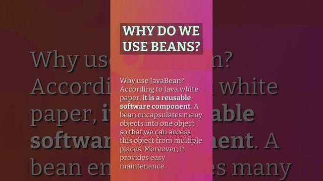 What is bean in Java with example? смотреть онлайн
