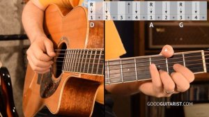 Bad Moon Rising Guitar Tutorial - 3 CHORD SONG! (for BEGINNERS!)