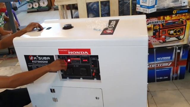 Genset Honda 5000 watt max 5500 watt. Honda KG 7500 SHX