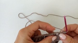 Простой способ обработки края изделия крючком