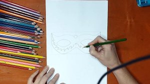 Как нарисовать карнавальную маску. Онлайн-школа рисования "Малевашки"