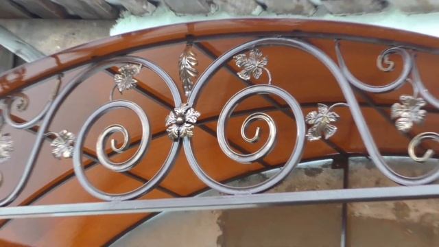 Красивый козырек .Оригинальный.Кованый.Своими руками.