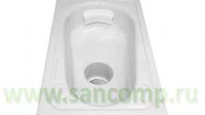 Чаша Генуя стальная эмалированная Схема и смыв чаши Генуя 0202.30.2