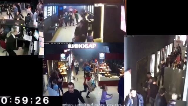 Зимняя вишня пожар-Новые камеры, совмещение всех камер смотреть онлайн