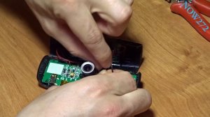 Замена батареи в Видеорегистраторе TEXET DVR 601FHD (Replacing the battery in the DVR)