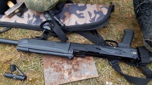 Пристрелка Сайги 12к в полевых условиях