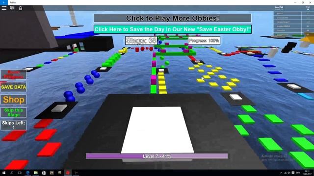 Roblox Mega Fun Obby Levels 50 - 100 смотреть онлайн