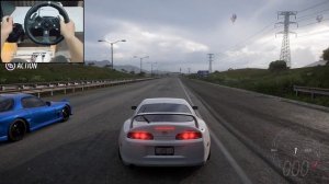 1600HP Toyota Supra RZ MK4 & Mazda RX-7 Spirit R | Forza Horizon 5 | Logitech g920 gameplay