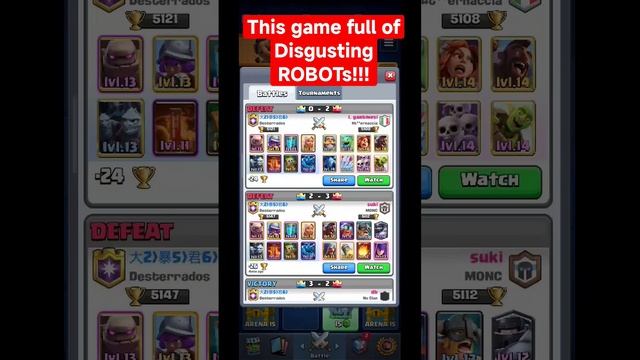 Clash of clan is the most disgusting game which full of Robots!!!