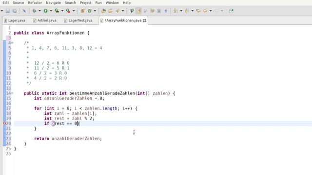 Java: Gerade und ungerade Zahlen in einem Array zählen смотреть онлайн