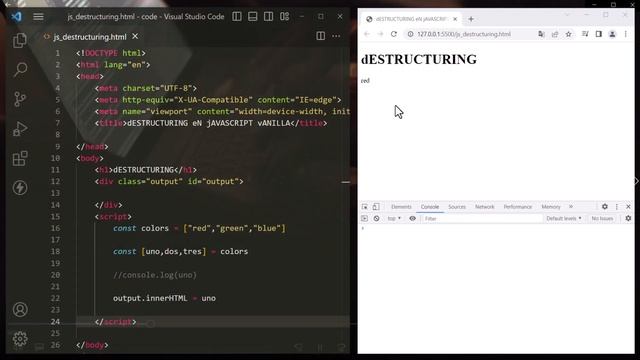 ASMR Programing JS ARRAY DESTRUCTURING | Essential JavaScript for React