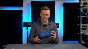 Синий цвет ANKER Soundcore Motion Plus . Распаковка