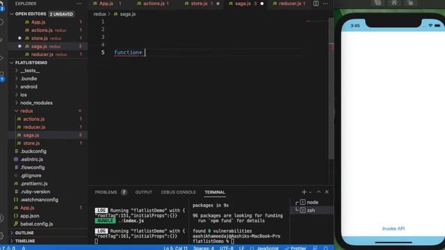 Redux Thunk & Saga Middleware. React Native Tamil. PART 19