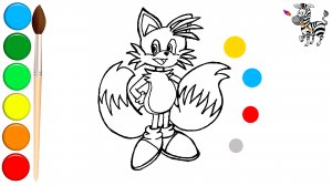 Как нарисовать Майлза Тейлза Prower / Sonic The Hedgehog ?