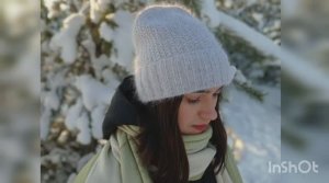 #Шапка #бини спицами красивым узором #Вязание спицами
