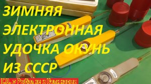 УНИКАЛЬНАЯ РАЗРАБОТКА ДЛЯ ЗИМНЕЙ РЫБАЛКИ ИЗ СССР, ЭЛЕКТРОННАЯ УДОЧКА ОКУНЬ.