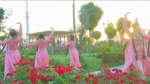 Красивый танец туркменских девушек/Beautiful dance of Turkmen girls