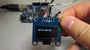 Обзор и подключение 0.96" OLED Display Module от ICStation