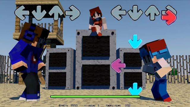 BOYFRIEND VS МАЙНКРАФТ! АНИМАЦИЯ В 3Д MINECRAFT! смотреть онлайн