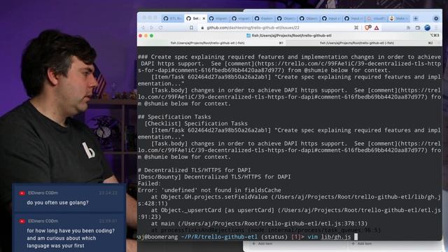Coding & Hanging out. ETL Part 11: Trello-to-GitHub migrator... almost there... смотреть онлайн