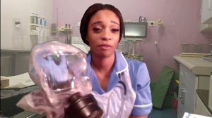 Nasty Nurse leaves you to die in Biohazard #GasMaskGirl