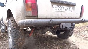 Звук выхлопа Stinger на ниве.