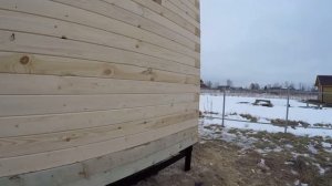 Построен дом из бруса под усадку 7х10 дер. "Колчаново". Объект сдан 13.02.2020 ||| СК Дачник