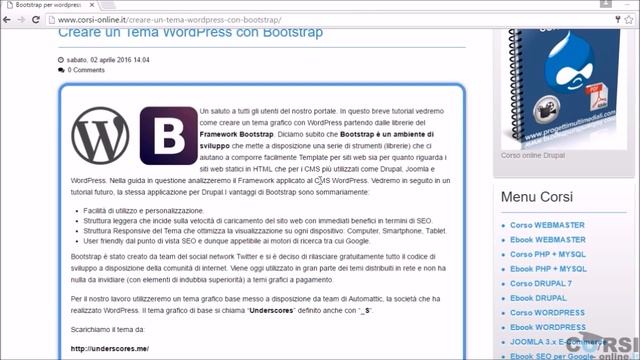 Come creare un Tema Wordpress con il Framework Bootstrap смотреть онлайн