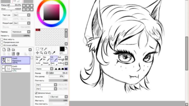 КАК РИСОВАТЬ ПЕРСОНАЖЕЙ В SAI? #3 ГОЛОВА И ЛИЦО смотреть онлайн