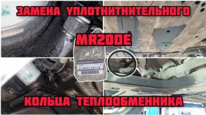 MR20DE замена уплотнительного кольца теплообменника