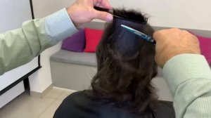 Мужская стрижка ножницами на длинные волосы