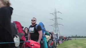 Glastonbury: Music fans queue as the festival opens