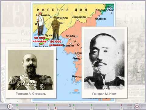 Русско-японская война, интерактивная карта