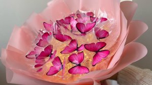 БУКЕТ из БАБОЧЕК ЧТО СВЕТИТСЯ  DIY butterfly flower tutorial