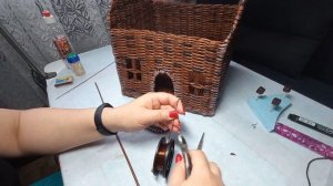 Кукольный домик из бумажной лозы. Часть 2