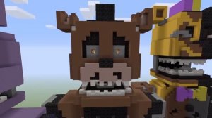 Five Nights at Freddy’s Halloween Edition Minecraft Statue Showcase