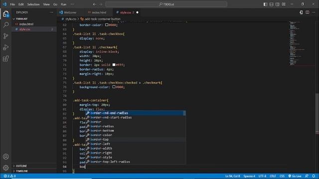 Create a Stunning To-Do List with HTML, CSS, and JavaScript | Step-by-Step Tutorial