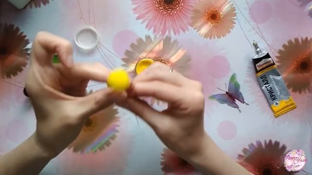 Ромашка из фоамирана. Мастер-класс