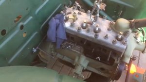 Сборка газ м 20 - установка двигателя