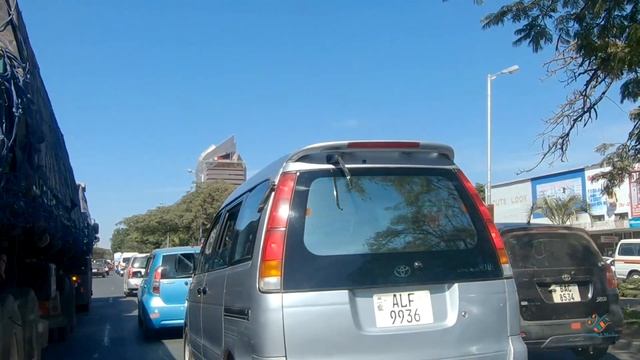 Lusaka Zambia City Streets and CBD Downtown 4K смотреть онлайн